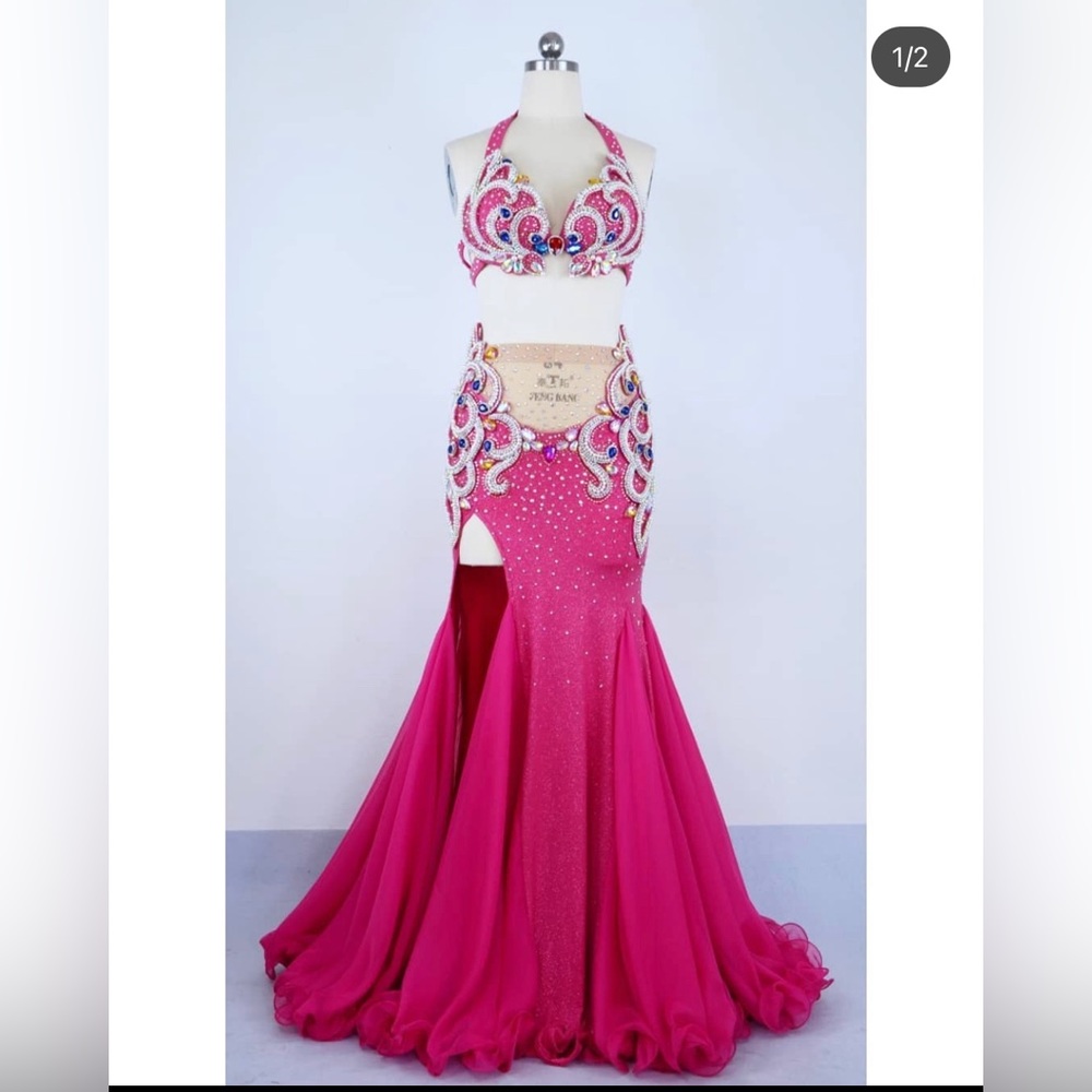 Professional Bellydance Skirt and Top Set